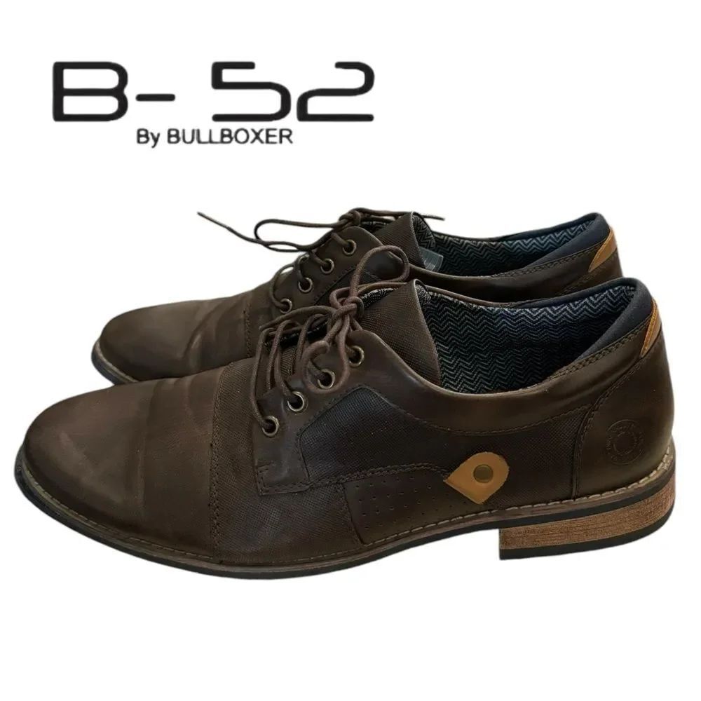 Bullboxer B-52 Men's Devon Brown Lace Dress Shoes 11
